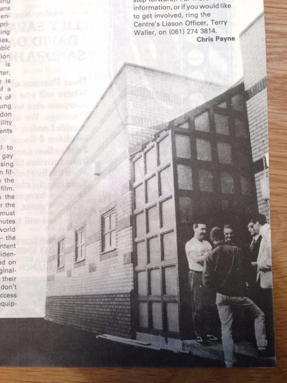 The brand new Gay Centre in 1988 The brand new Gay Centre in 1988