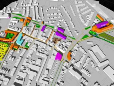 3D model of proposed masterplan
